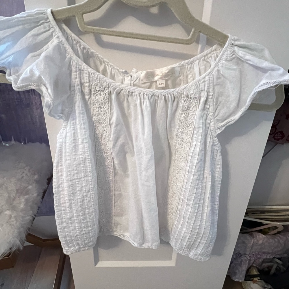 LoveShackFancy White Kids Tank Top - Picture 1 of 3